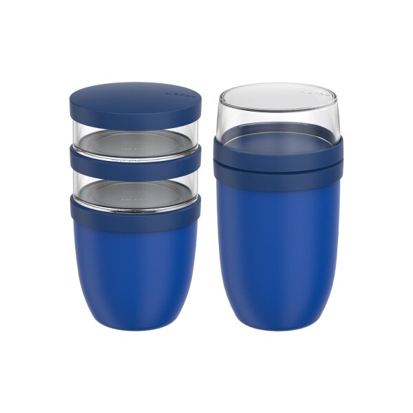 Mepal Ellipse Lunchpot-Set XL 2-teilig - Vivid Blue