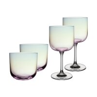 like. by Villeroy & Boch Like Glass Wein- und Wassergläser Set 4-teilig - Pearl