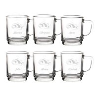Kaffeeglas 0,2l geeicht - Prinzenmütze 6 Stück