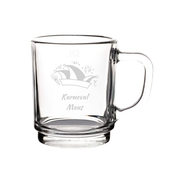 Kaffeeglas 0,2 l geeicht - Prinzenmütze 1 Stück