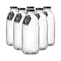Ritzenhoff & Breker Mara Milchflasche 1 Liter 6er Set