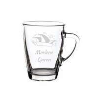 Glasbecher Kaffeebecher 300 ml  - Prinzenmütze 1...