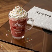 Glasbecher Kaffeebecher 300 ml  - Prinzenmütze 1...