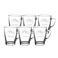 Luxentu - Gravur Glasbecher Kaffeebecher 300 ml  -...