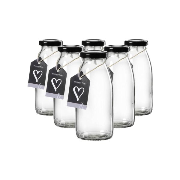 Ritzenhoff & Breker Mara Milchflasche 250 ml 6er Set