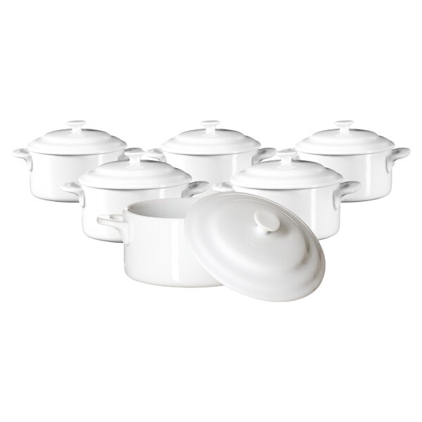 Ritzenhoff & Breker Bianco Mini-Terrine 10 x 5,2 cm 6er Set