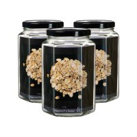 Ritzenhoff & Breker Mara Vorratsglas 1,7 l eckig 3er Set