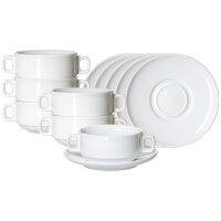 Ritzenhoff & Breker Bianco Suppentasse mit Untertasse...