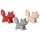 Ritzenhoff & Breker Tiere Dekofigur Fuchs stehend 9,5 cm 3er Set gemischt