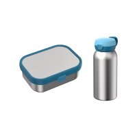 Mepal CAMPUS Edelstahl-Lunchset 2-teilig - Cool Blue