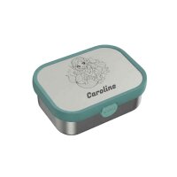 Edelstahl-Brotdose Campus mit Gabel - Cool Mint -...