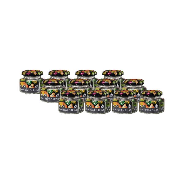 Ritzenhoff & Breker Smile Vorratsglas 106 ml sechseckig 12er Set