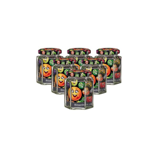 Ritzenhoff & Breker Smile Vorratsglas 196 ml sechseckig 6er Set