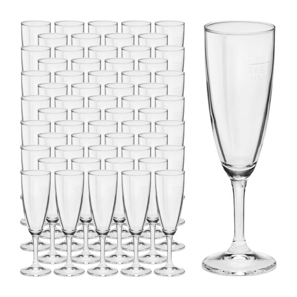 Bormioli Rocco Prosecco Sektkelch 0,1 l geeicht 60er Set