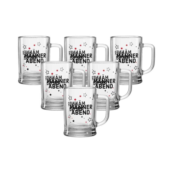 Ritzenhoff & Breker MÄNNER Bierkrug 0,6 l 6er Set