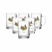 Bierkrug Jupp 550 ml Name horizontal - 6 Stück