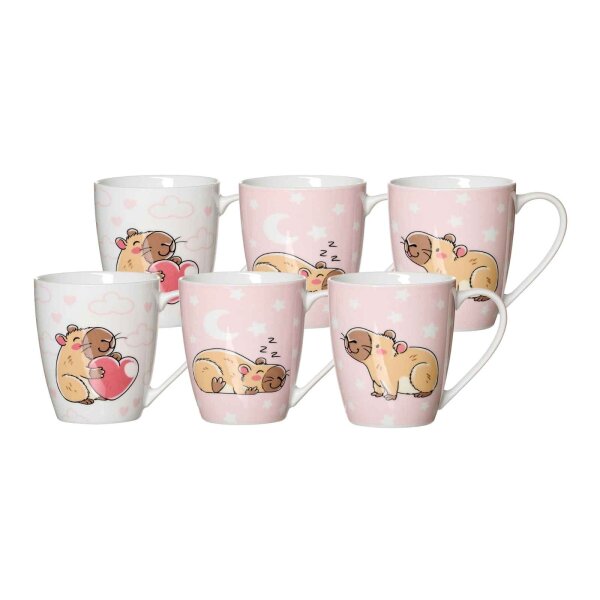 Ritzenhoff & Breker Capybara Henkelbecher 360 ml 6er Set