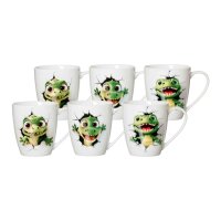 Ritzenhoff & Breker T-Rex Henkelbecher 360 ml 6er Set