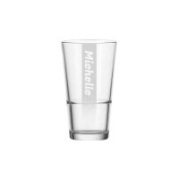 Trinkglas EVENT 330 ml Name mit Hintergrundschatten 1...