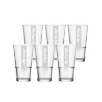 Trinkglas EVENT 330 ml Name mit Hintergrundschatten 6...