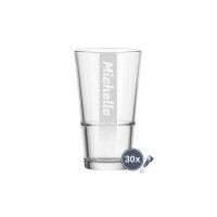 Trinkglas EVENT 330 ml Name mit Hintergrundschatten 30...