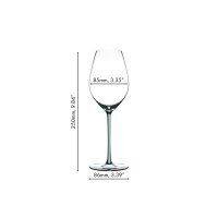 Riedel Fatto A Mano Champagner Weinglas - Mint