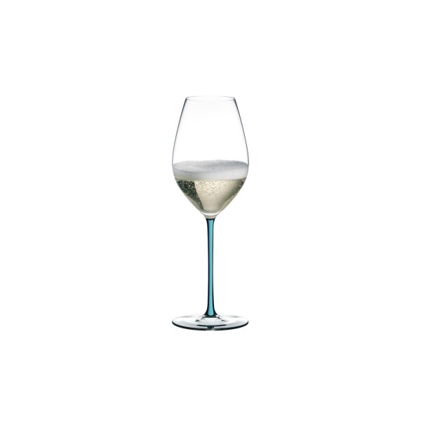 Riedel Fatto A Mano Champagner Weinglas - Türkis