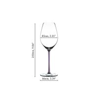 Riedel Fatto A Mano Champagner Weinglas - Opal Violett