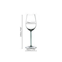 Riedel Fatto A Mano Riesling/Zinfandel Weinglas - Mint
