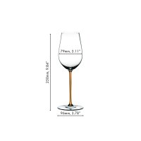 Riedel Fatto A Mano Riesling/Zinfandel Weinglas - Orange