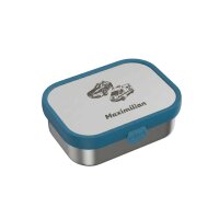 Edelstahl-Brotdose Campus mit Gabel - Cool Blue -...