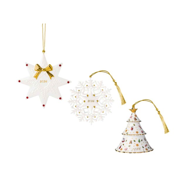 Villeroy & Boch Christmas Classics Classic Ornament-Set 2026 3-teilig