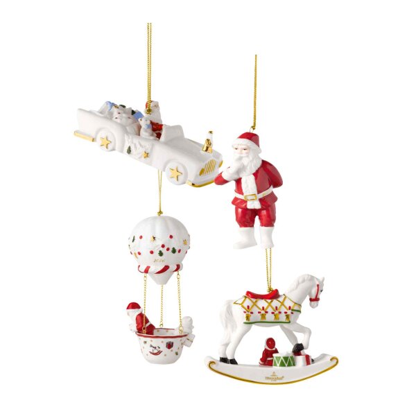 Villeroy & Boch Christmas Classics Santa Ornament-Set 2026 4-teilig