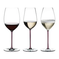 Riedel Fatto A Mano Wein- und Champagnergläser Set 3-teilig - Mauve