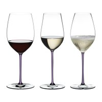 Riedel Fatto A Mano Wein- und Champagnergläser Set 3-teilig - Opal Violett