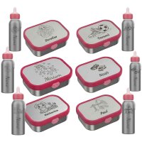 Lunchset Campus Edelstahl Thermoflasche & Brotdose...