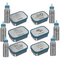 Lunchset Campus Edelstahl Thermoflasche & Brotdose...