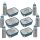 Lunchset Campus Edelstahl Thermoflasche & Brotdose  Cool Blue - Motivauswahl
