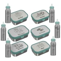 Lunchset Campus Edelstahl Thermoflasche & Brotdose...