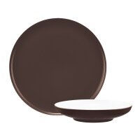 Seltmann Weiden Sento Home Pure Colors Tafelservice 12-teilig - Chocolate Brown