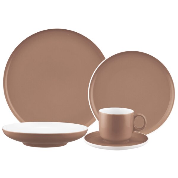 Seltmann Weiden Sento Home Pure Colors Kombiservice 30-teilig - Cocoa Brown