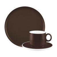 Seltmann Weiden Sento Home Pure Colors Kaffeeservice 18-teilig - Chocolate Brown