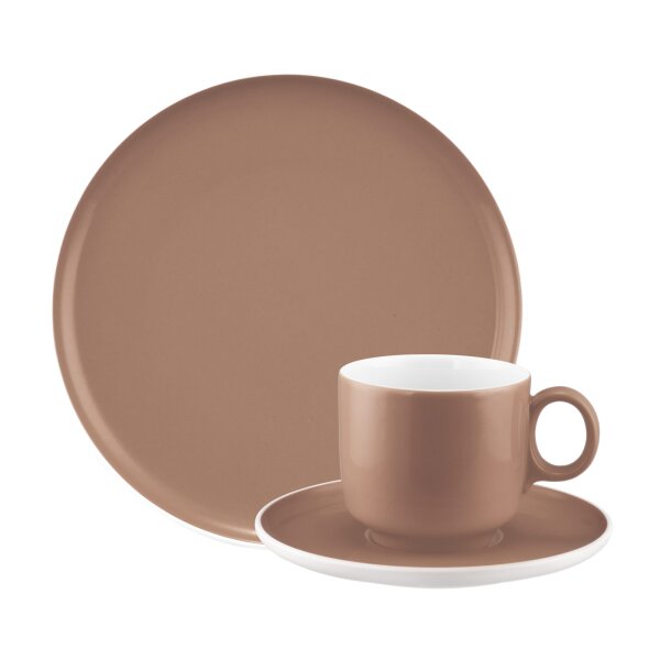 Seltmann Weiden Sento Home Pure Colors Kaffeeservice 18-teilig - Cocoa Brown