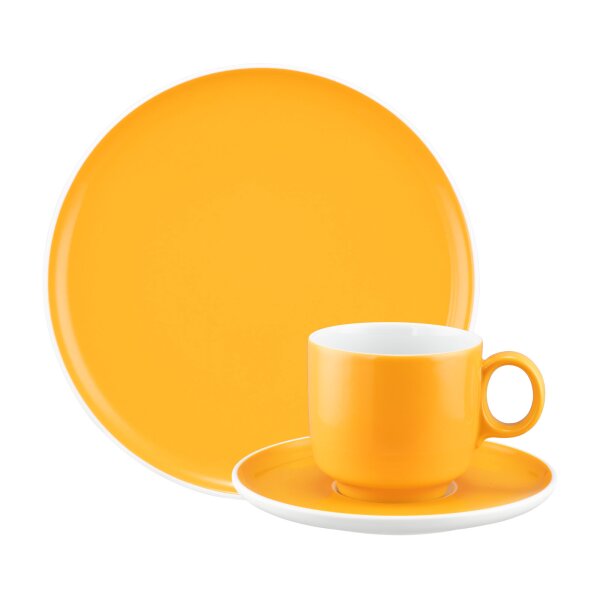Seltmann Weiden Sento Home Pure Colors Kaffeeservice 18-teilig - Mango Orange