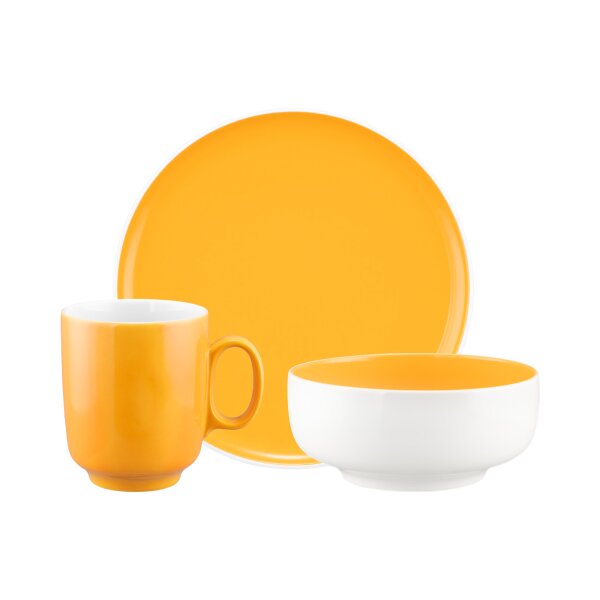 Seltmann Weiden Sento Home Pure Colors Frühstücks-Set 18-teilig - Mango Orange