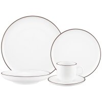 Seltmann Weiden Sento Home Pure Lines Kombiservice 30-teilig - Chocolate Brown