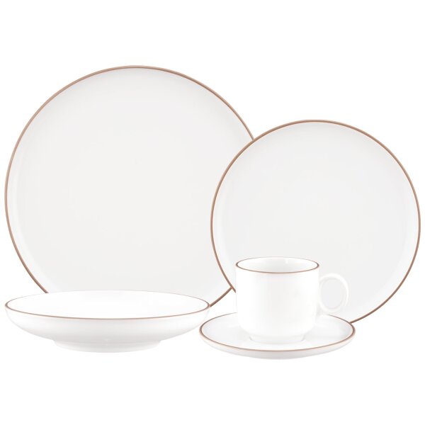 Seltmann Weiden Sento Home Pure Lines Kombiservice 30-teilig - Cocoa Brown