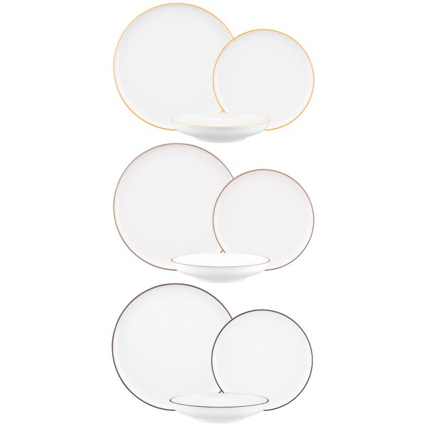 Seltmann Weiden Sento Home Pure Lines Teller-Set 18-teilig - Variante