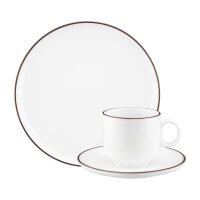 Seltmann Weiden Sento Home Pure Lines Kaffeeservice 18-teilig - Chocolate Brown