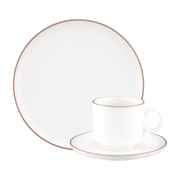 Seltmann Weiden Sento Home Pure Lines Kaffeeservice 18-teilig - Cocoa Brown